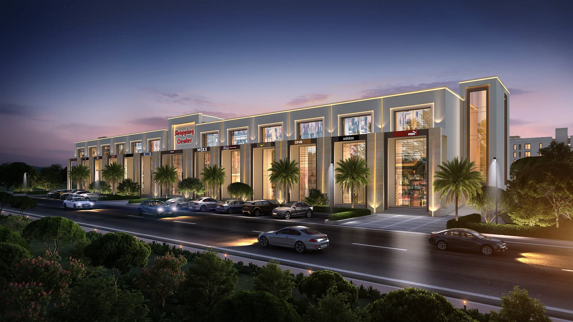 Shopping center attached to premium apartments in Porur, offering retail convenience for modern flats