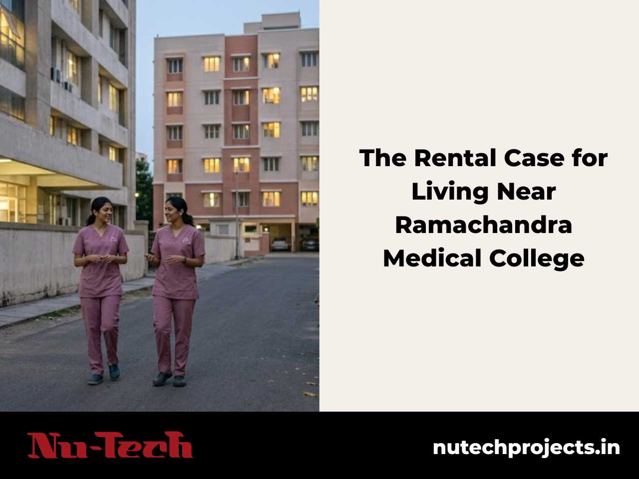 Residential flats in Porur near Ramachandra Medical College showing the area's growing rental demand from healthcare professionals.